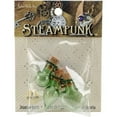 thumbnail image 1 of Solid Oak Steampunk Glass Accents 3/Pkg-Fancy Green Bottles, 1 of 2