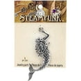 thumbnail image 1 of Solid Oak Steampunk Metal Pendant-Mermaid, 1 of 2
