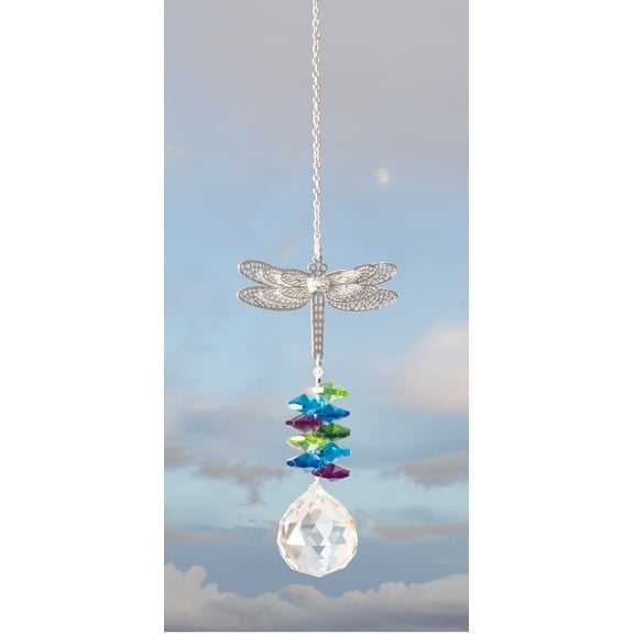 Solid Oak Suncatcher Kit-Dragonfly