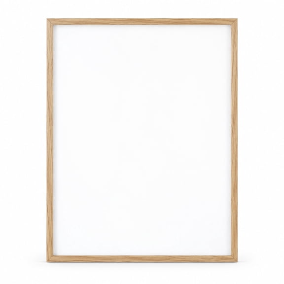 Solid Oak Wood Picture Frame for 18x24 Posters, Natural Oak, 1 Pack, Minimalist Wall Art Display