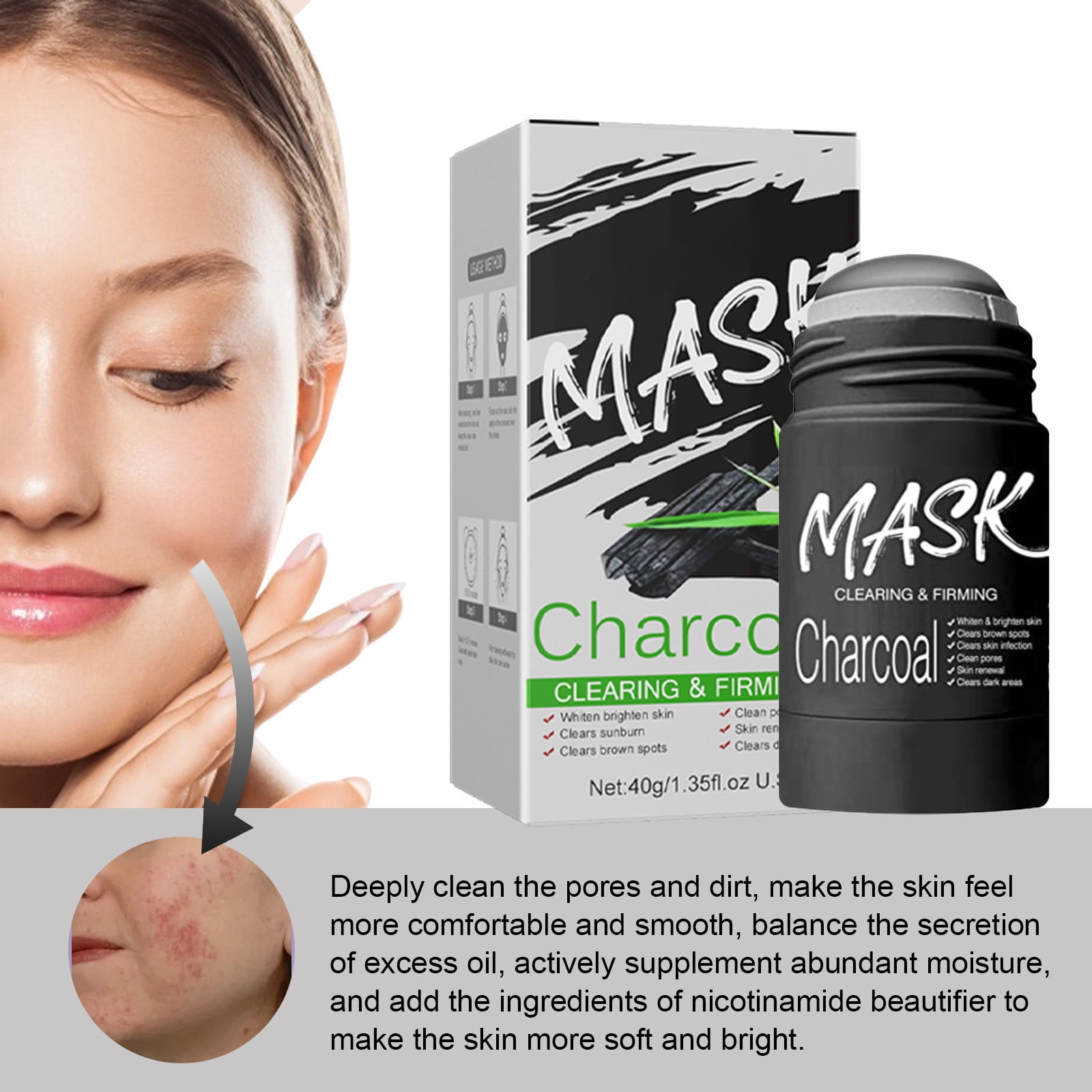 Solid Oil Control Cleansing Green Tea Eggplant Deep Cleansing Skin