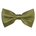 thumbnail image 1 of Solid Olive Green Men's Pre-Tied Bow Tie, 1 of 6
