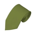 thumbnail image 1 of Solid Olive Green Slim Men's Necktie, 1 of 5