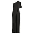 thumbnail image 1 of Solid One-Shoulder Jumpsuit, 1 of 2