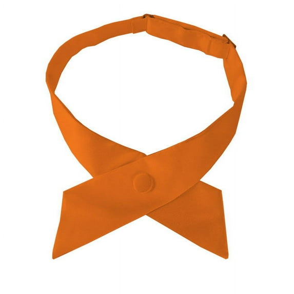 Solid Orange Crossover Tie For Women