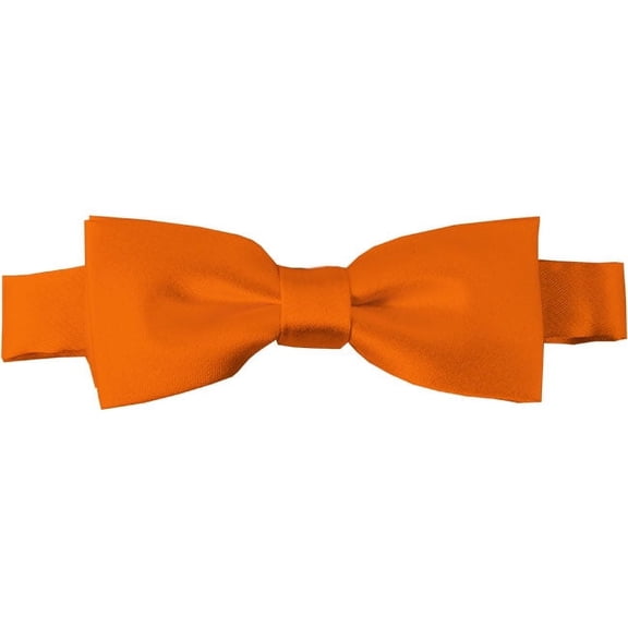 Solid Orange Kid's Pre-Tied Bow Tie