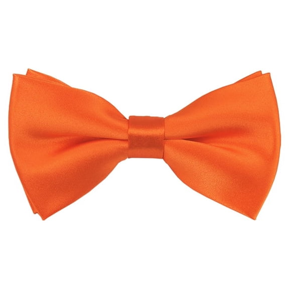 Solid Orange Men's Pre-Tied Bow Tie