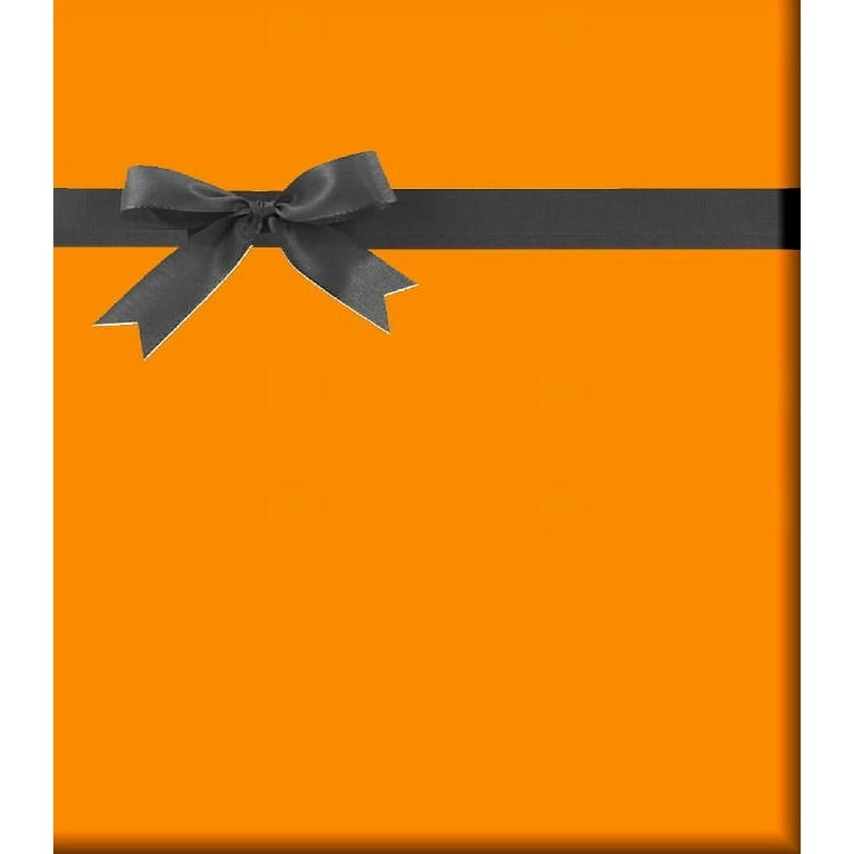 Solid Orange Specialty Gift Wrapping Paper Premium Specialty 15Ft