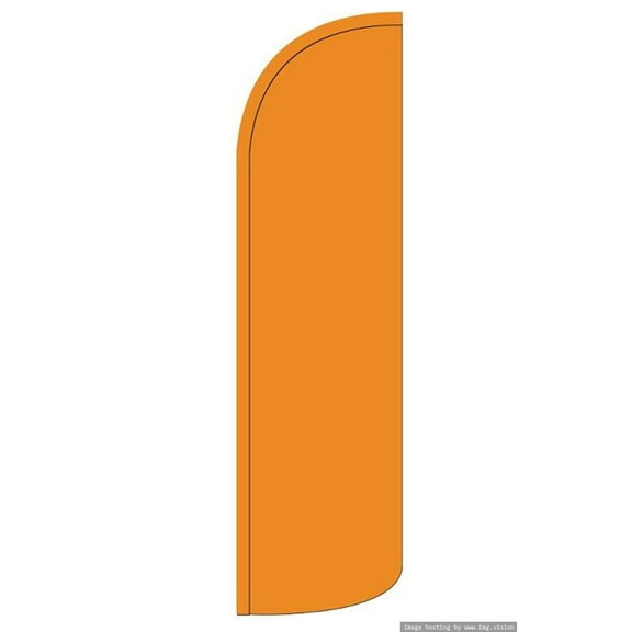 Solid Orange Windless flag Without Pole Advertisement /Business Flags | Feather Flag |