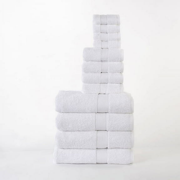 Solid Organic Cotton 12-Piece Towel Set
