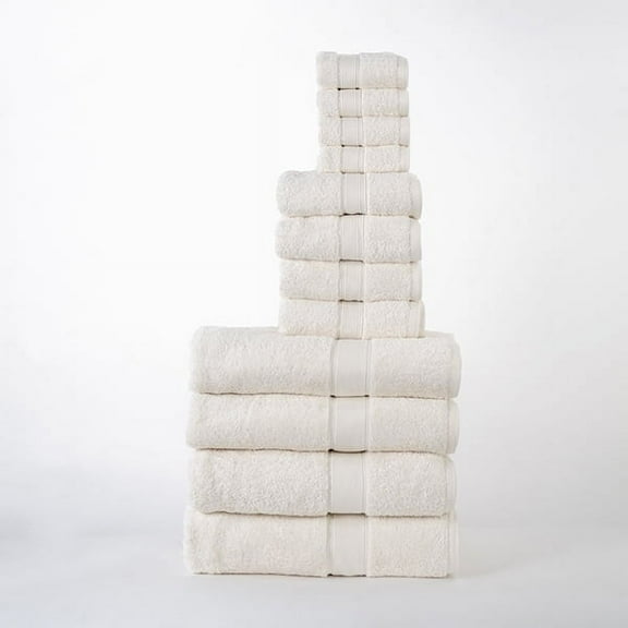 Solid Organic Cotton 12-Piece Towel Set
