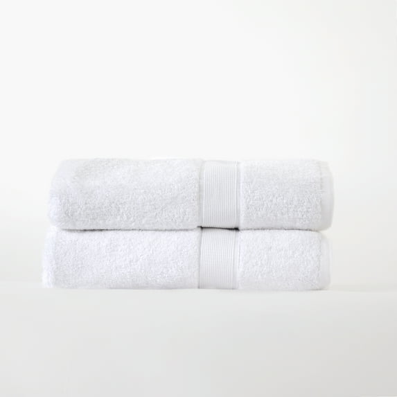 Solid Organic Cotton 2-Piece Bath Sheet Set
