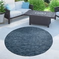 thumbnail image 1 of Solid Outdoor Rug for Patio or Balcony in Mottled Blue, 1 of 5