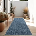 thumbnail image 1 of Solid Outdoor Rug for Patio or Balcony in Mottled Blue, 1 of 5