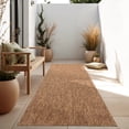 thumbnail image 1 of Solid Outdoor Rug for Patio or Balcony in Mottled Brown Beige, 1 of 5