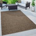 thumbnail image 1 of Solid Outdoor Rug for Patio or Balcony in Mottled Brown, 1 of 5