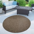 thumbnail image 1 of Solid Outdoor Rug for Patio or Balcony in Mottled Brown, 1 of 5