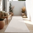 thumbnail image 1 of Solid Outdoor Rug for Patio or Balcony in Mottled Ivory, 1 of 5