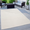 thumbnail image 1 of Solid Outdoor Rug for Patio or Balcony in Mottled Ivory, 1 of 5