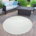 thumbnail image 1 of Solid Outdoor Rug for Patio or Balcony in Mottled Ivory, 1 of 5