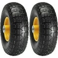 thumbnail image 1 of Solid PU Run Flat Tire Wheel 10 Inch 2 Pack 400 lbs Dynamic Load 450 lbs Static Load Flat Free Tubeless Tire for Hand Truck Utility Cart Dolly Garden Trailer, 1 of 6