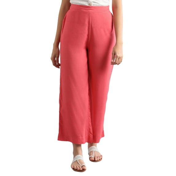Solid Palazzos - Poinciana-Small