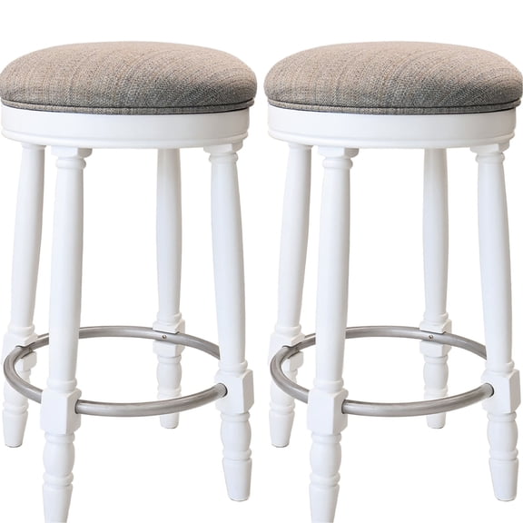 Solid Pattern 360-Degree Swivel Bar Stools / Great for Home Entertaining
