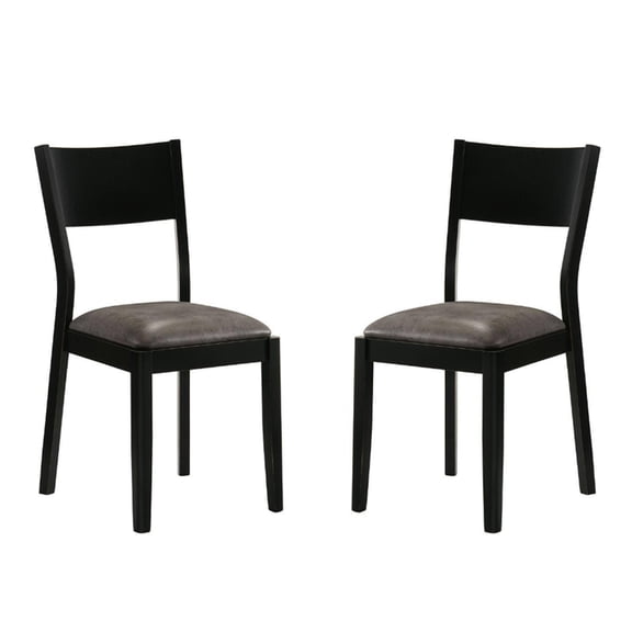 Solid Pattern Dining Chairs in Black and Gray / Make a Bold Statement in Your Dining Space