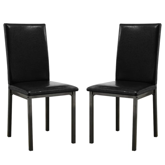 Solid Pattern Leatherette Dining Chairs / In Dining Area / Offer Simple Elegance