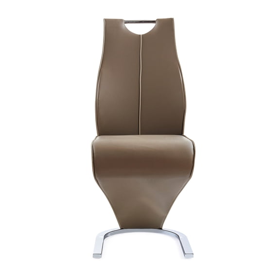 Solid Pattern Zigzag Side Chairs / Set of 2 for Dining Room