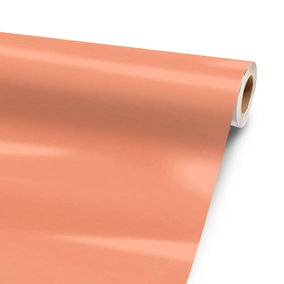 Solid Peach 24” x 52” Vinyl Wrap Sheet for large or custom items | 3M wrap DIY to custom skin gear of all types and sizes, including vehicles, boats, appliances, furniture, atv’s, golf