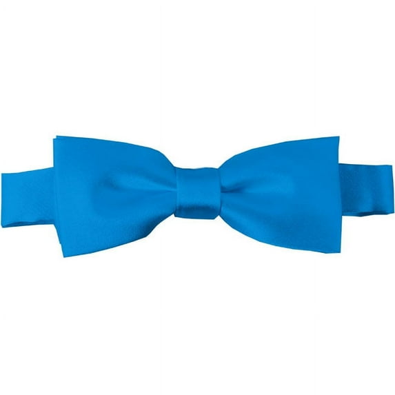 Solid Peacock Blue Kid's Pre-Tied Bow Tie