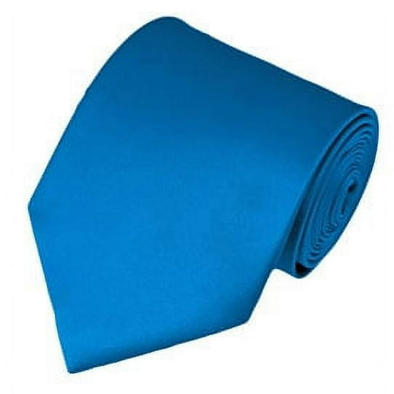 Solid Peacock Blue X-Long Men's Necktie