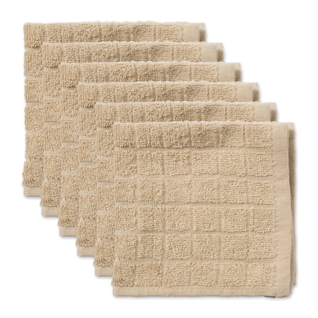 Solid Pebble Windowpane Terry Dishcloth (Set of 6)