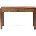 Solid Pine Wood Desk/Dressing Table, Rustic Walnut Finish, Hand-Sanded ...