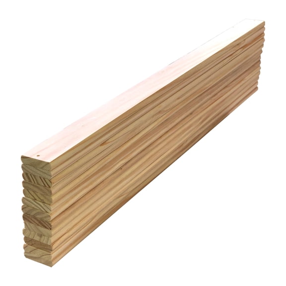 Solid Pine Wood Slats Full Size Bed Mattress Support Wooden Slats 54 Inches Long x 2.75 Inches Wide x 5/8 Inches Tall Pack of 13 Count Replacement Spare Parts