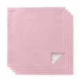 thumbnail image 1 of Solid Pink Cloth Napkins, Romantic Minimalism Abstract Denim Texture Washable and Reusable Dinner Napkins Set of 4, Table Napkin for Kitchen Party Birthday Wedding Hotel Housewarming 20"x20", 1 of 8