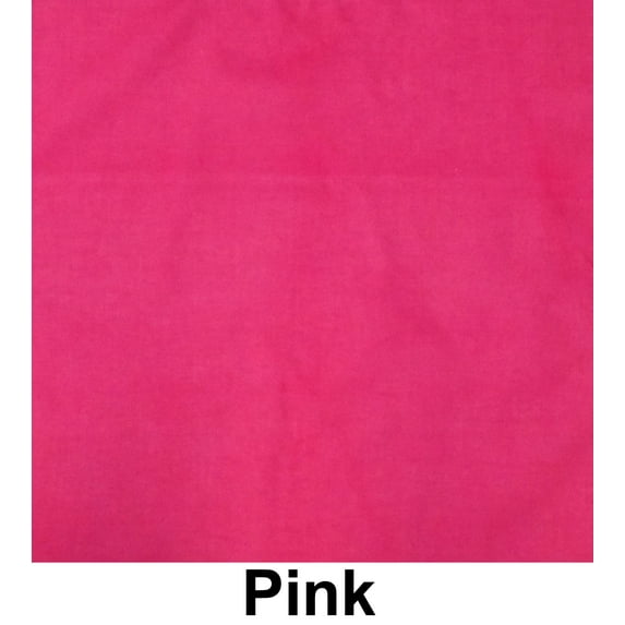 Solid Pink Print Cotton Bandana (22 inches x 22 inches)