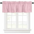 thumbnail image 1 of Solid Pink Valances for Windows Farmhouse Kitchen Curtains Valances Rod Pocket Valance Curtains for Kitchen Windows Romantic Minimalism Abstract Denim Texture Window Valances for Bathroom 42"x18", 1 of 6