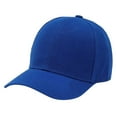thumbnail image 1 of Solid Plain Kids Baseball Cap Soft Lightweight Breathable Adjustable Hook And Loop Sun Hat For Boys Girls 2-9 Years Old(Blue), 1 of 3