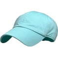 thumbnail image 1 of Solid Plain Washed Dad Hat Cotton Polo Style Baseball Ball Cap NEW, 1 of 9