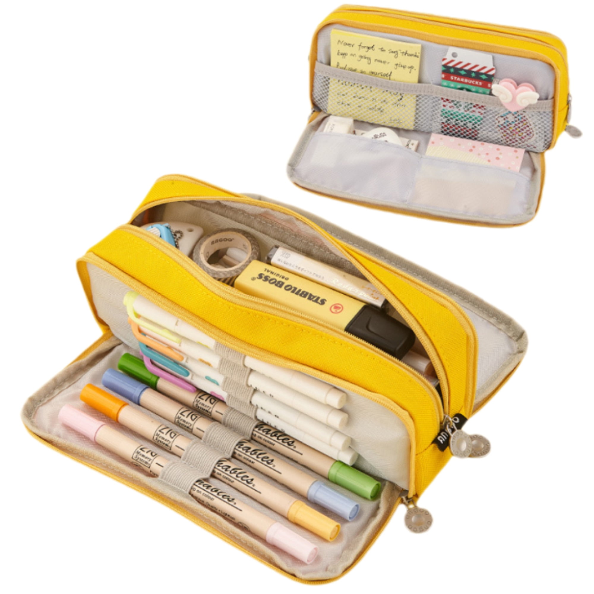 Soft Pencil Case Large Capacity Pen Bag Pencil Pouch Pen Pouch Zipper Pouch  Makeup Bag College School Office 