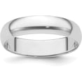 thumbnail image 1 of Solid Platinum 5.2mm Half Round Featherweight Wedding Band Size 7 - Ring Size 7.0, 1 of 7