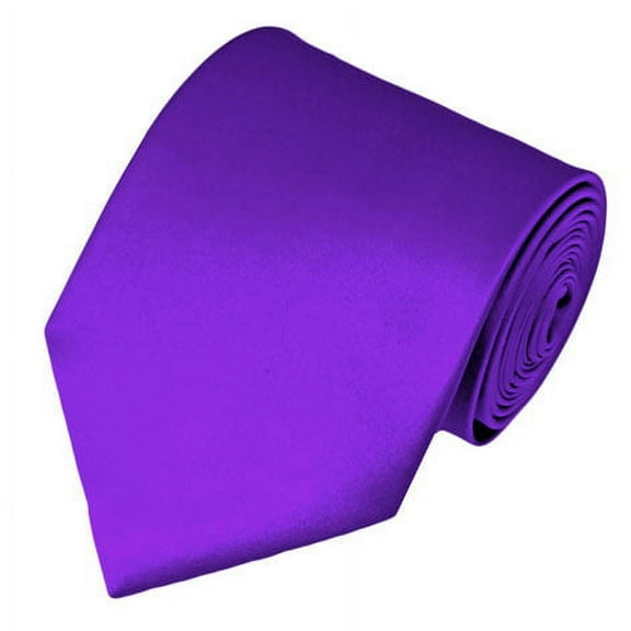 Solid Plum Violet X-Long Men's Necktie