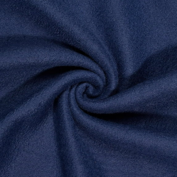 Polar Fleece 60" Soft Anti-Pill Polyester Flannel Fabric by the Yard – For Blankets, Jackets, Hats, Crafts & Sewing Projects (Navy Blue, 1 Yard)