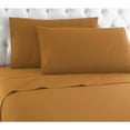 thumbnail image 1 of Shavel Micro Flannel High Quality Sheet Set - Queen Flat/Fitted Sheet 92x108/80x60x18" 2-Pillowcase 21x32" - Butterscotch, 1 of 2