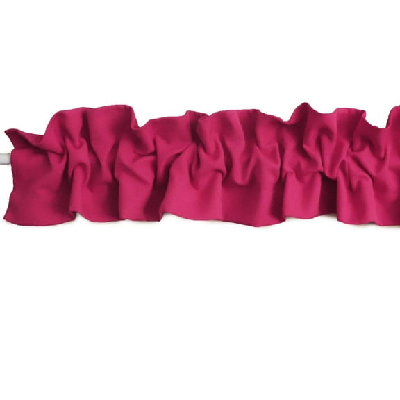 Solid Poplin Curtain Sleeve Topper Fuchsia