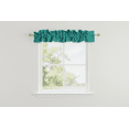thumbnail image 1 of Solid Poplin Curtain Sleeve Topper Green Teal, 1 of 2