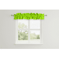 thumbnail image 1 of Solid Poplin Curtain Sleeve Topper Lime Green, 1 of 2