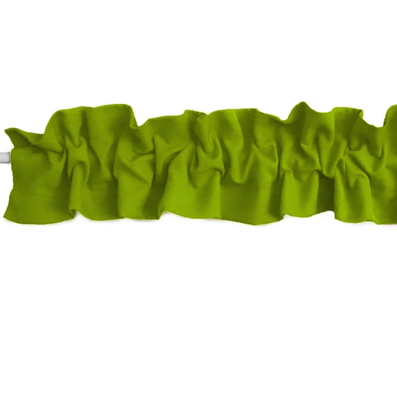 Solid Poplin Curtain Sleeve Topper Moss